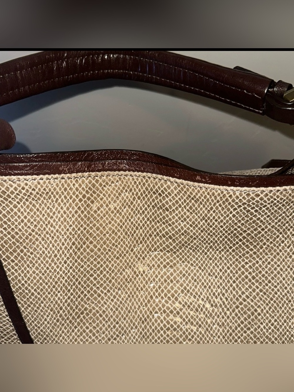 OrYANY Bette Embossed Python Leather Bag. Dust bag included NWOT - Picture 6 of 11